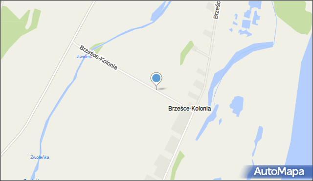 Brześce-Kolonia, Brześce-Kolonia, mapa Brześce-Kolonia