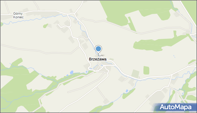 Brzeżawa, Brzeżawa, mapa Brzeżawa