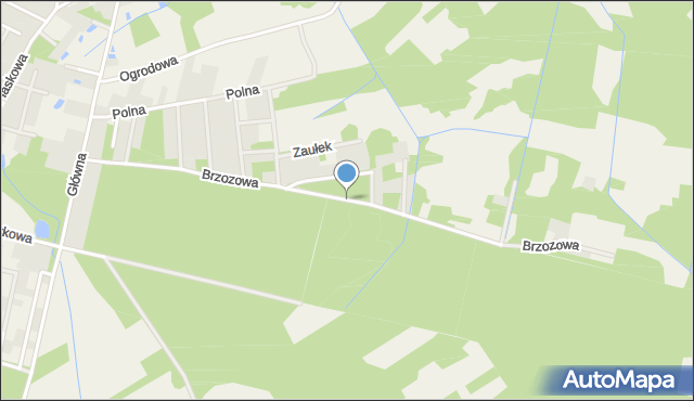Brzeźce gmina Białobrzegi, Brzozowa, mapa Brzeźce gmina Białobrzegi