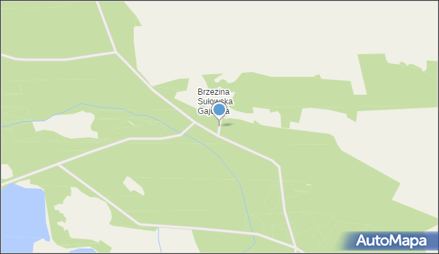 Brzezina Sułowska Gajówka, Brzezina Sułowska Gajówka, mapa Brzezina Sułowska Gajówka