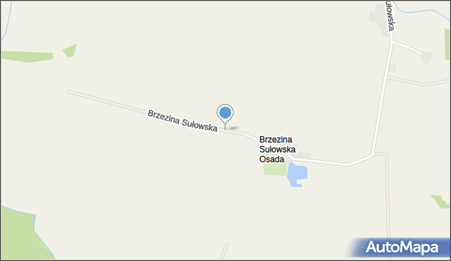 Brzezina Sułowska Osada, Brzezina Sułowska Osada, mapa Brzezina Sułowska Osada