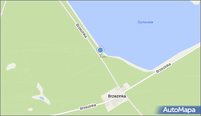 Brzezinka gmina Bobrowice, Brzezinka, mapa Brzezinka gmina Bobrowice