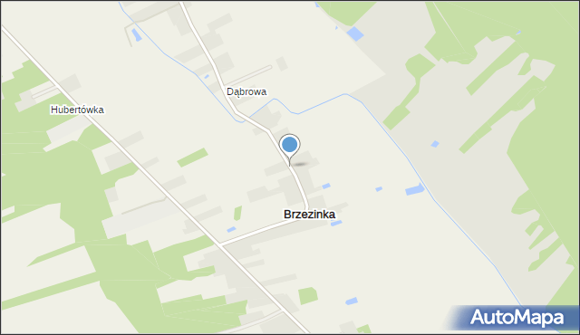 Brzezinka gmina Karczew, Brzezinka, mapa Brzezinka gmina Karczew