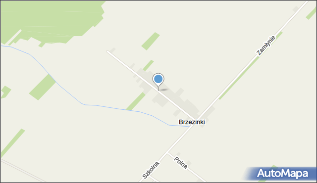 Brzezinki gmina Wręczyca Wielka, Brzezinki, mapa Brzezinki gmina Wręczyca Wielka