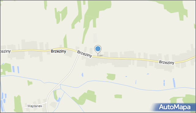 Brzeziny gmina Kraśniczyn, Brzeziny, mapa Brzeziny gmina Kraśniczyn