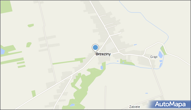 Brzeziny gmina Lubartów, Brzeziny, mapa Brzeziny gmina Lubartów