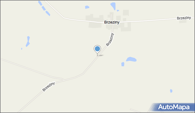 Brzeziny gmina Pasłęk, Brzeziny, mapa Brzeziny gmina Pasłęk