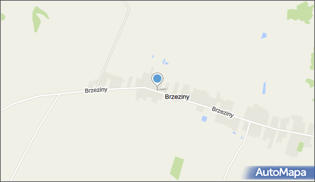 Brzeziny gmina Trzcianne, Brzeziny, mapa Brzeziny gmina Trzcianne