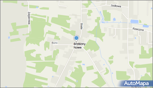 Brzeziny Nowe, Brzeziny Nowe, mapa Brzeziny Nowe