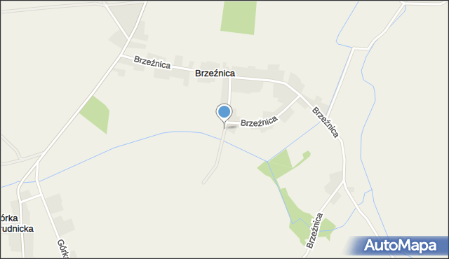 Brzeźnica gmina Biała, Brzeźnica, mapa Brzeźnica gmina Biała