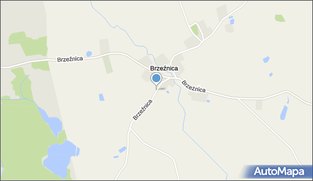 Brzeźnica gmina Biały Bór, Brzeźnica, mapa Brzeźnica gmina Biały Bór