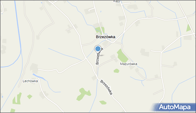 Brzezówka gmina Szczucin, Brzezówka, mapa Brzezówka gmina Szczucin