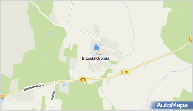 Brzóski-Gromki, Brzóski-Gromki, mapa Brzóski-Gromki