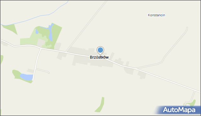 Brzóstków, Brzóstków, mapa Brzóstków