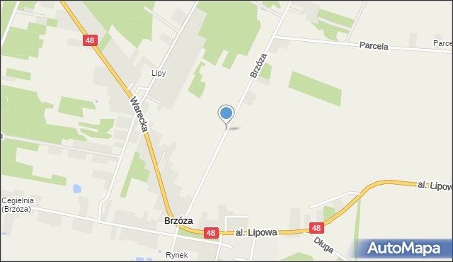 Brzóza, Brzóza, mapa Brzóza