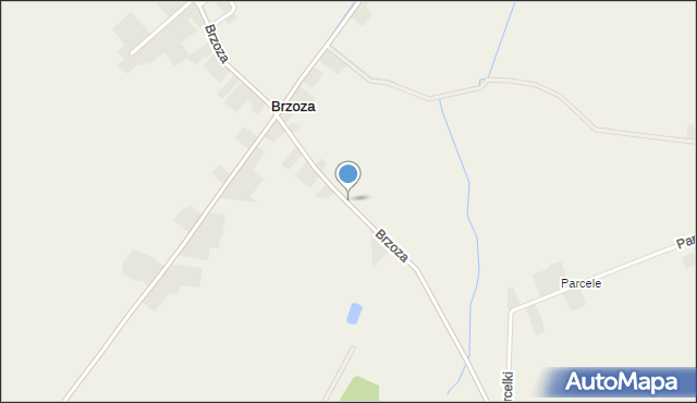 Brzoza gmina Krotoszyn, Brzoza, mapa Brzoza gmina Krotoszyn