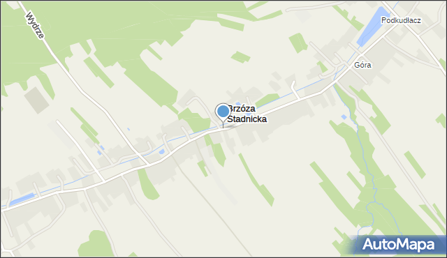 Brzóza Stadnicka, Brzóza Stadnicka, mapa Brzóza Stadnicka