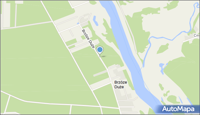 Brzóze Duże, Brzóze Duże, mapa Brzóze Duże