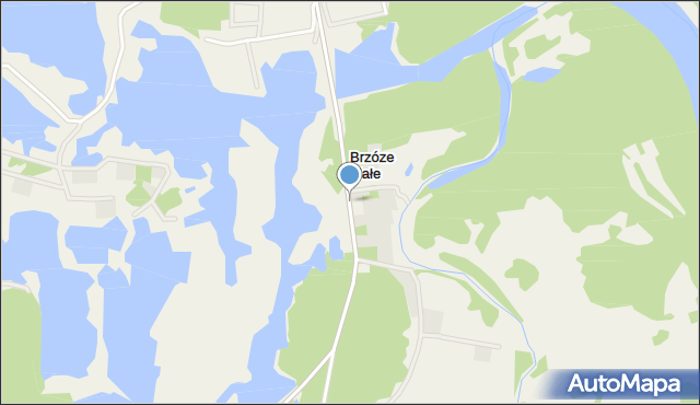 Brzóze Małe, Brzóze Małe, mapa Brzóze Małe