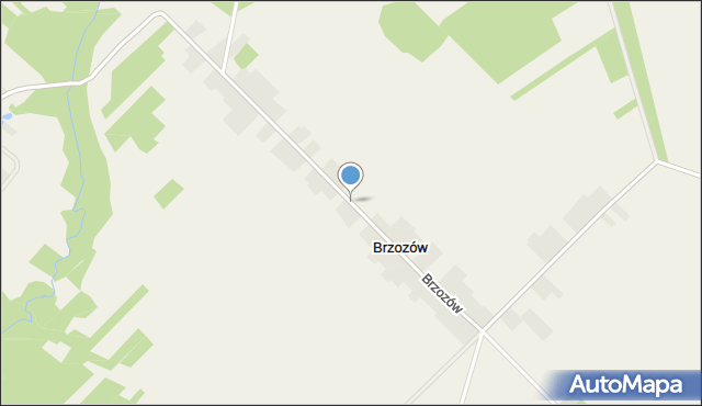 Brzozów gmina Rzeczyca, Brzozów, mapa Brzozów gmina Rzeczyca