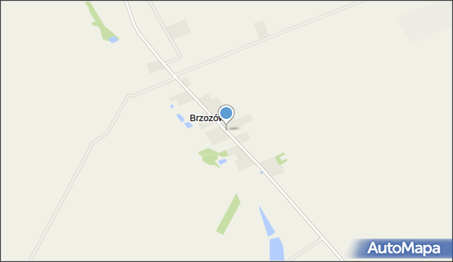 Brzozów gmina Skierniewice, Brzozów, mapa Brzozów gmina Skierniewice