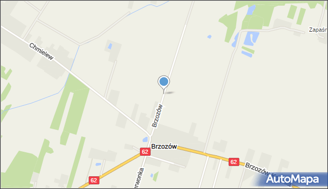 Brzozów gmina Sokołów Podlaski, Brzozów, mapa Brzozów gmina Sokołów Podlaski