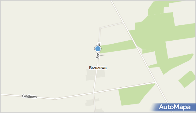 Brzozowa gmina Grajewo, Brzozowa, mapa Brzozowa gmina Grajewo