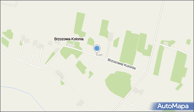 Brzozowa-Kolonia, Brzozowa-Kolonia, mapa Brzozowa-Kolonia