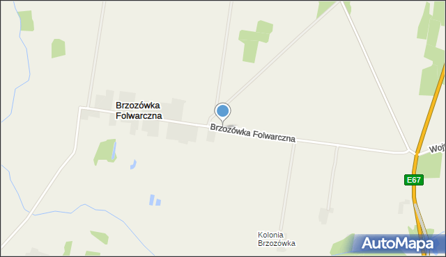 Brzozówka Folwarczna, Brzozówka Folwarczna, mapa Brzozówka Folwarczna