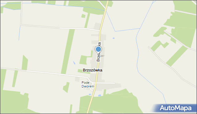 Brzozówka gmina Tuczępy, Brzozówka, mapa Brzozówka gmina Tuczępy