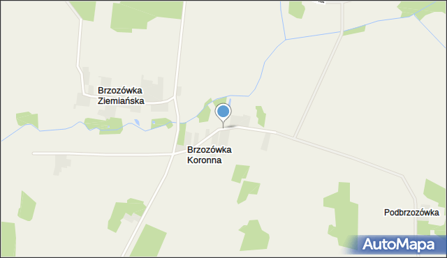 Brzozówka Koronna, Brzozówka Koronna, mapa Brzozówka Koronna