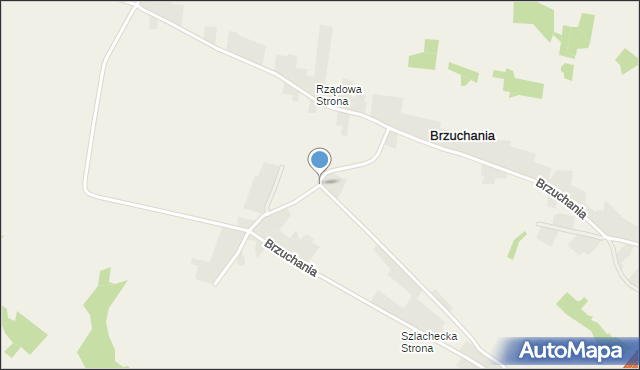 Brzuchania, Brzuchania, mapa Brzuchania