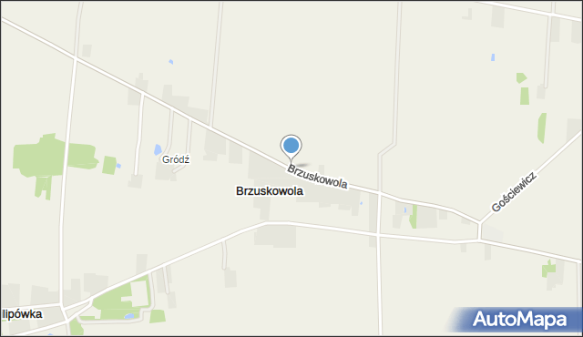 Brzuskowola, Brzuskowola, mapa Brzuskowola