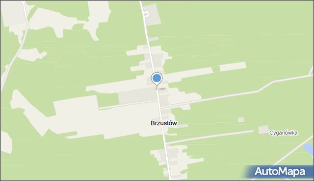 Brzustów gmina Garbatka-Letnisko, Brzustów, mapa Brzustów gmina Garbatka-Letnisko