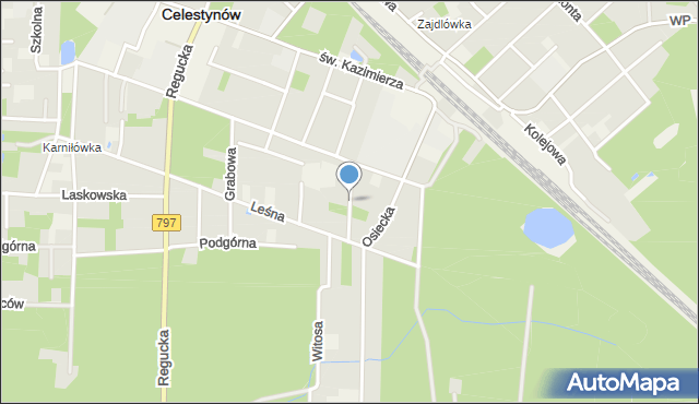 Celestynów powiat otwocki, Brzozowa, mapa Celestynów powiat otwocki