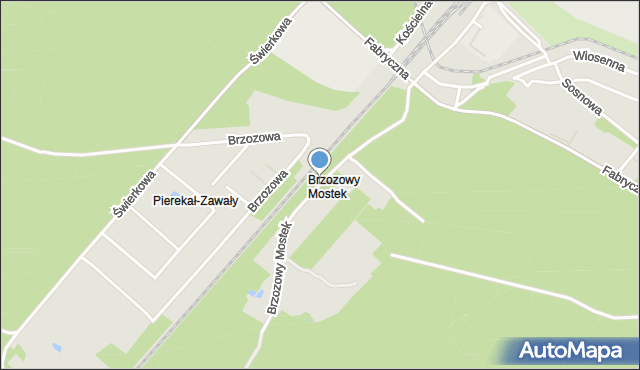 Czarna Białostocka, Brzozowy Mostek, mapa Czarna Białostocka