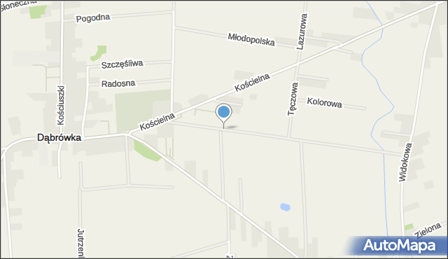 Dąbrówka powiat wołomiński, Brzechwy Jana, mapa Dąbrówka powiat wołomiński