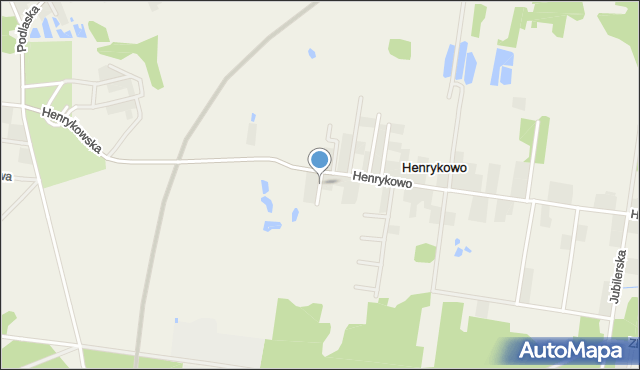 Henrykowo gmina Supraśl, Brylantowa, mapa Henrykowo gmina Supraśl