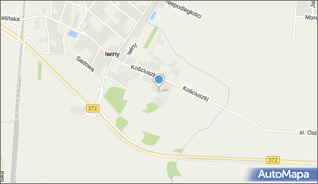 Iwiny gmina Siechnice, Braterska, mapa Iwiny gmina Siechnice