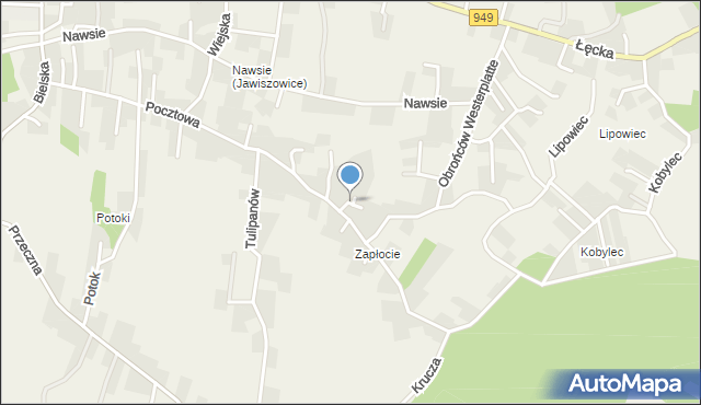 Jawiszowice, Bratków, mapa Jawiszowice