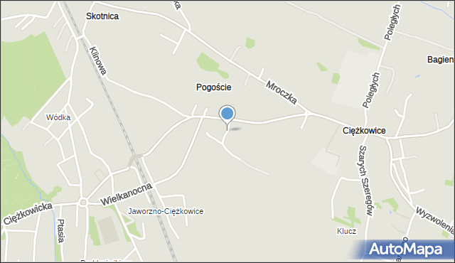 Jaworzno, Braci Śniadeckich Jana i Jędrzeja, mapa Jaworzno