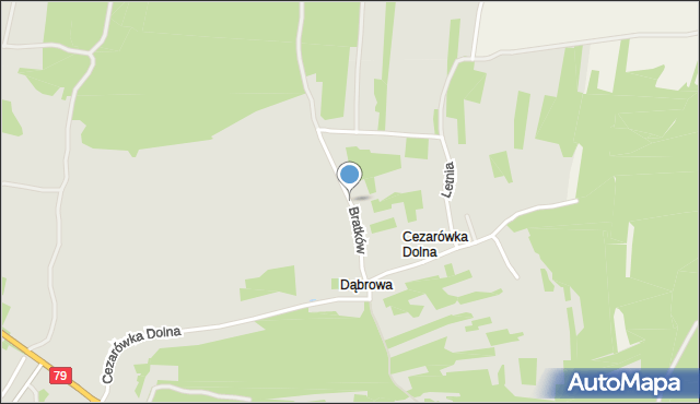 Jaworzno, Bratków, mapa Jaworzno