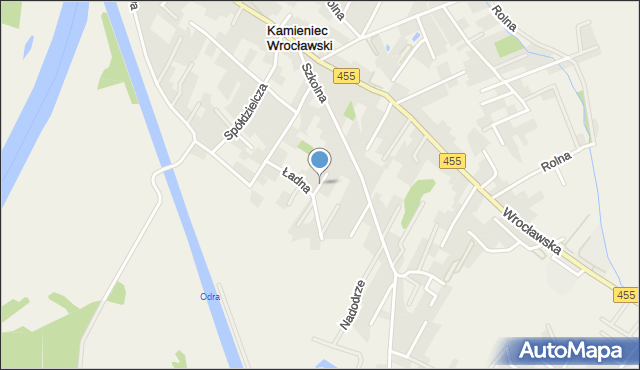 Kamieniec Wrocławski, Brzozowa, mapa Kamieniec Wrocławski