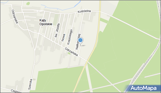 Kąty Opolskie, Brzechwy Jana, mapa Kąty Opolskie