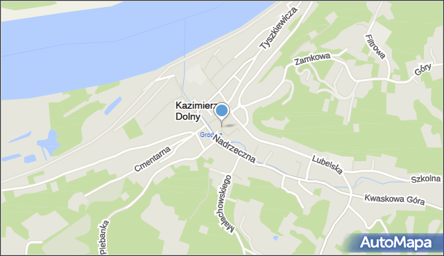 Kazimierz Dolny, Browarna, mapa Kazimierz Dolny