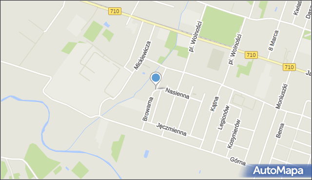 Konstantynów Łódzki, Browarna, mapa Konstantynów Łódzki