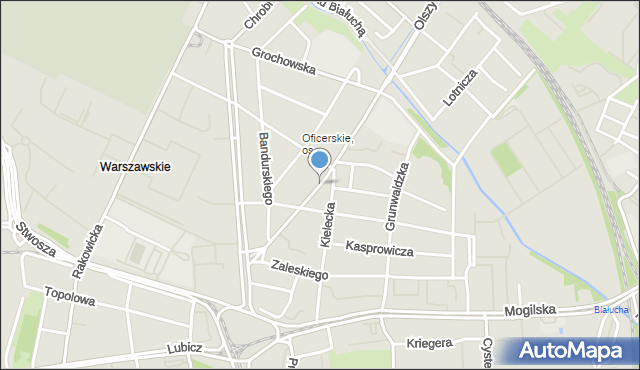 Kraków, Brodowicza Józefa, mapa Krakowa