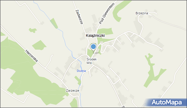 Książniczki, Brzeziny, mapa Książniczki