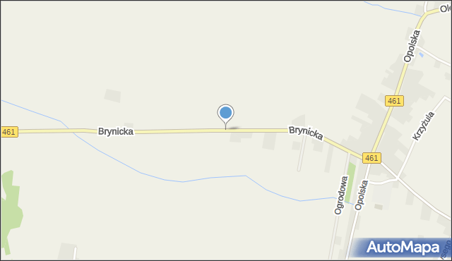 Łubniany, Brynicka, mapa Łubniany