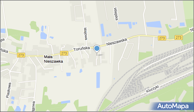 Mała Nieszawka, Brązowa, mapa Mała Nieszawka